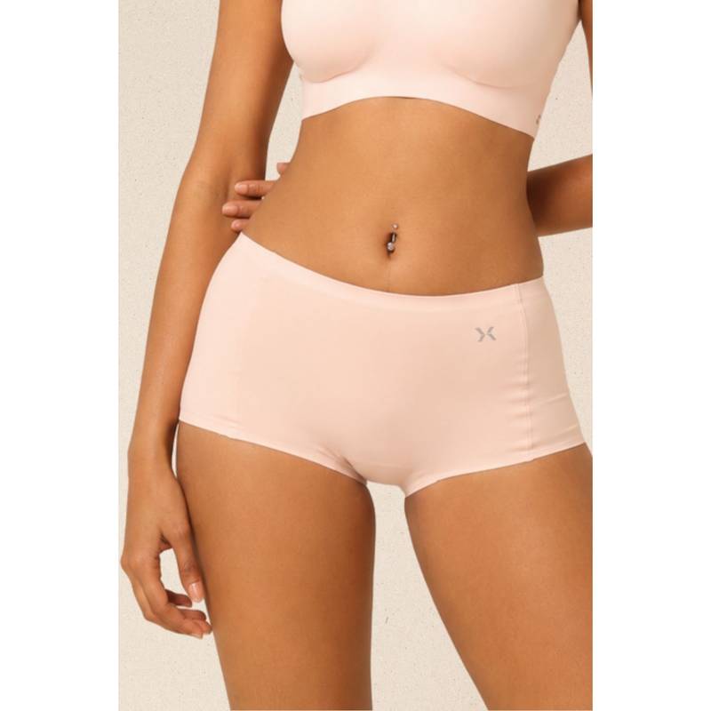 Krvvy Women Seamless Mid Rise Boyshort Underwear (2XL-3XL)