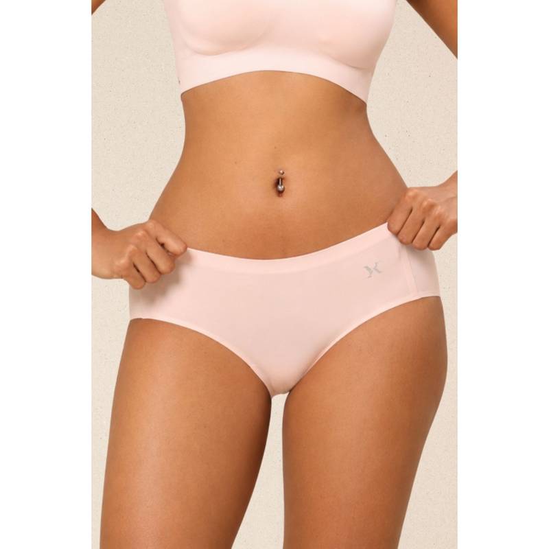 Krvvy Women Seamless Low Rise Hipster Brief with Ventilation Holes (2XL-3XL)