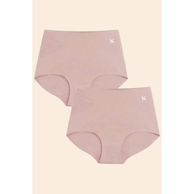 Krvvy High Rise Seamless Shaping Briefs Multi-Color (Pack of 2) (2XL)