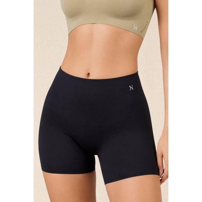 Krvvy Seamless High Waist Shaper Short For Women Black (L)