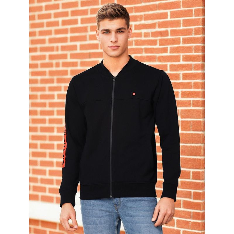 Lee Men Black Solid Sweatshirt (L)
