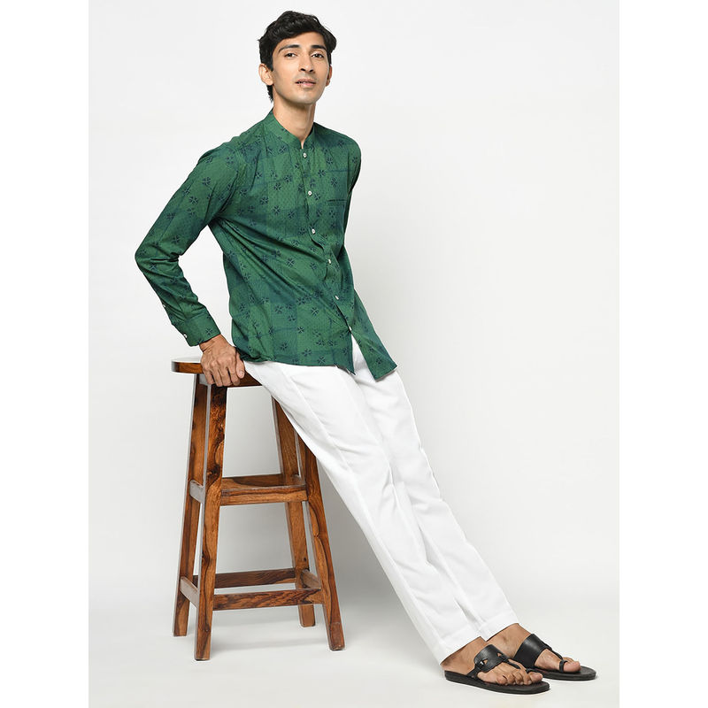 Fabindia Cotton Missing Dent Slim Fit Shirt (XS)