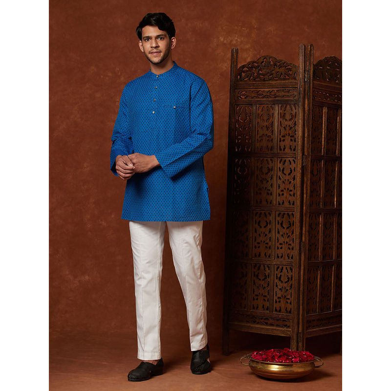 Fabindia Linen Cotton Printed Short Kurta (XS)