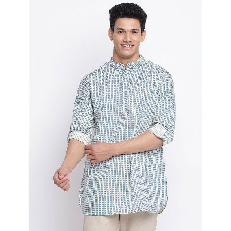 Fabindia Multi Linen Blend Printed Short Kurta (XS)