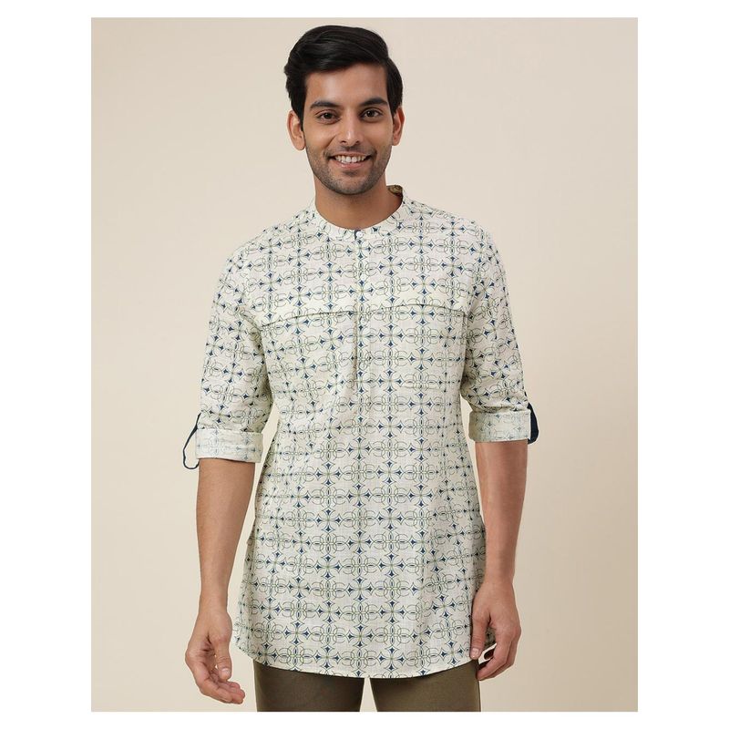 Fabindia Natural Cotton Printed Short Kurta (S)