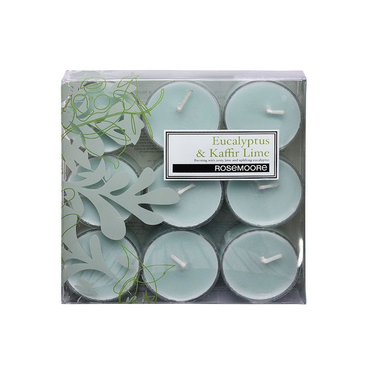 Rosemoore Green Eucalyptus & Kaffir Lime Scented Tea Lights