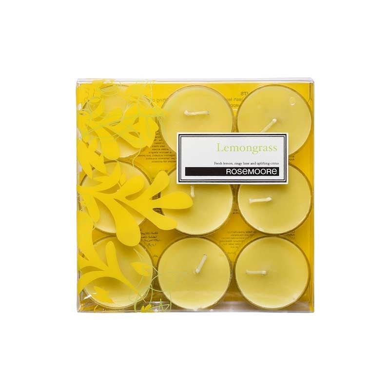 Rosemoore Yellow Lemongrass Scented Tea Lights