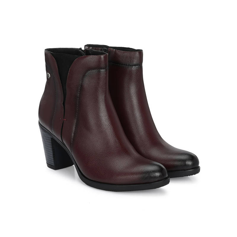 Delize Womens Brown Solid Ankle Length Chelsea Boots (UK 5)