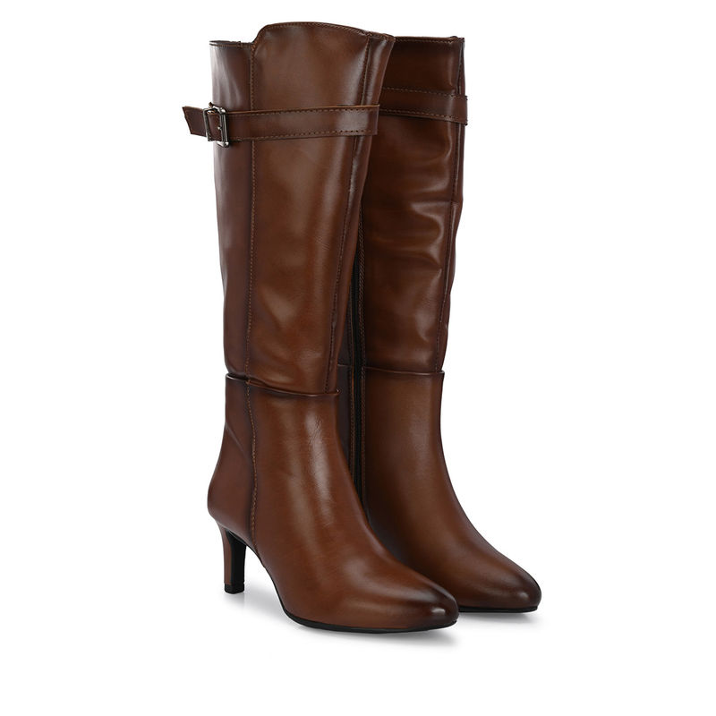 Delize Womens Tan Solid Ankle Casual Boots (UK 3)