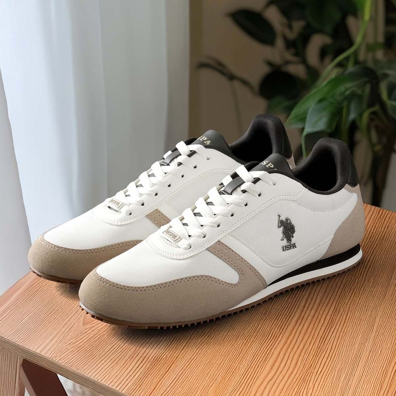 U.S. POLO ASSN. Men CLEMT 3.0 Beige Sneakers (UK 9)
