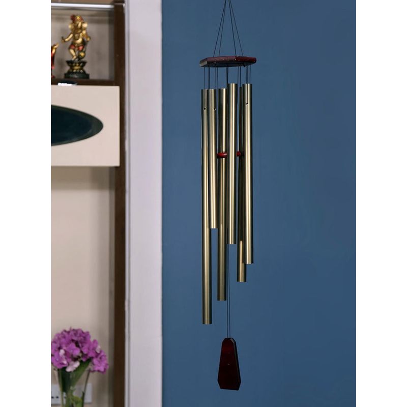 At Home by Nilkamal Bells Hanging Tall Wind Chime Black Buy At Home