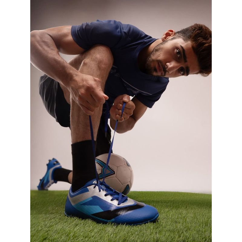 Bacca Bucci “Strike X” Firm ground Football Shoes Blue (UK 8)