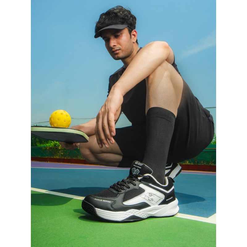 Bacca Bucci Pickle Series Court Tennis Shoes with OrthoLite Eco Insoles Black (UK 11)