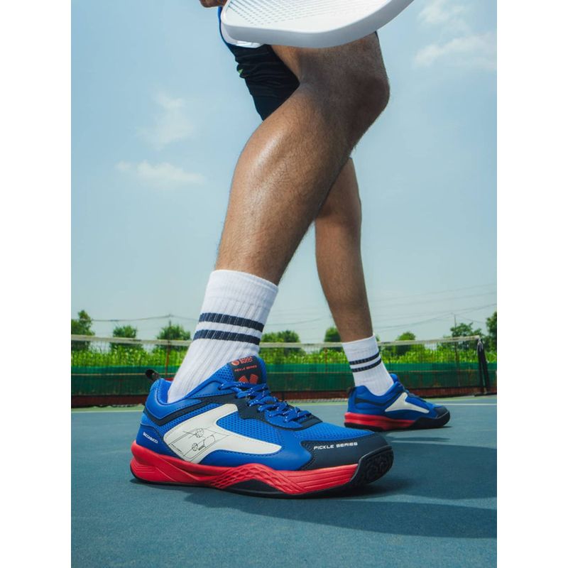 Bacca Bucci Pickle Series Court Tennis Shoes with OrthoLite Eco Insoles Blue (UK 10)