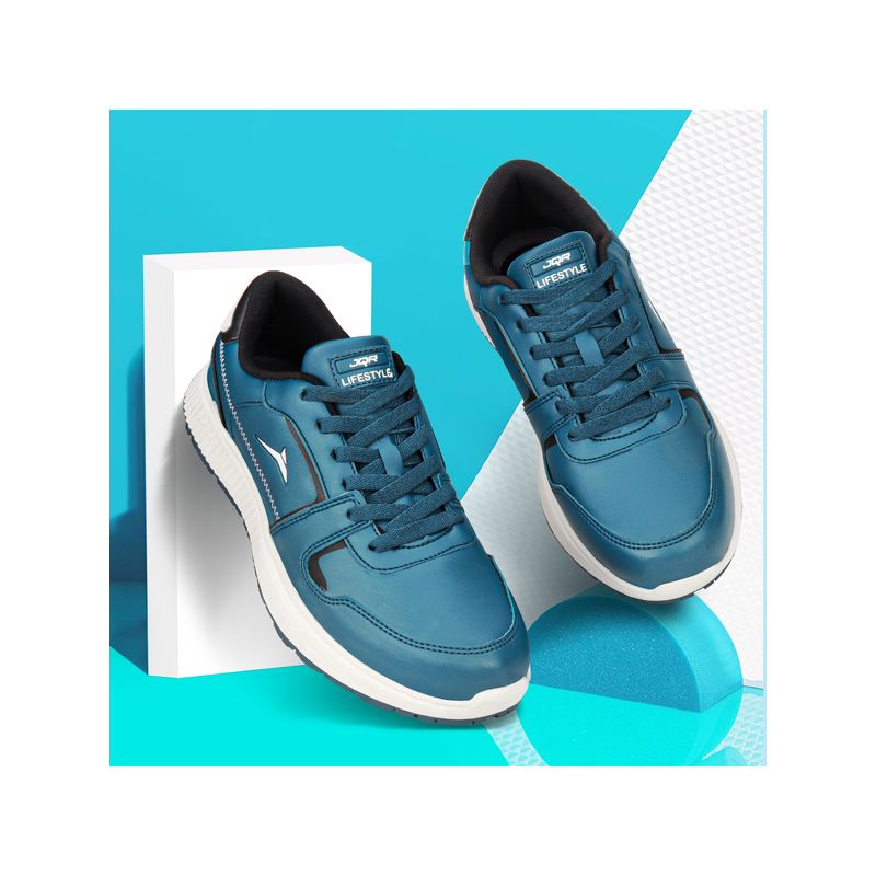 JQR STYLE-009 Blue And Teal Men Sneakers (UK 6)