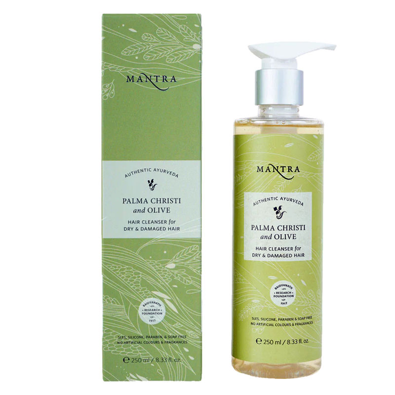 Mantra Herbal Palma Christi and Olive Hair Cleanser For Dry & Damaged Hair