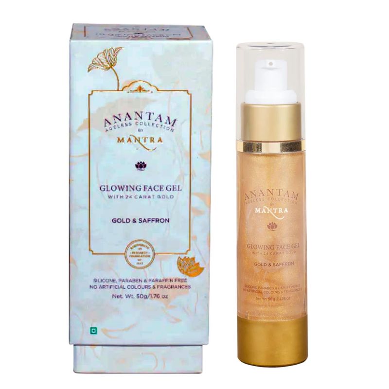 Mantra Herbal Gold And Saffron Glowing Face Gel With 24 Carat Gold