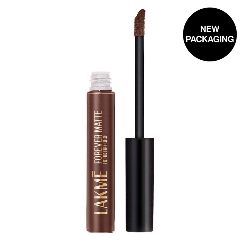 Lakme Forever Matte Liquid Lip Color, 16Hr Lipstick, Lightweight & Transferproof - Brown Espresso