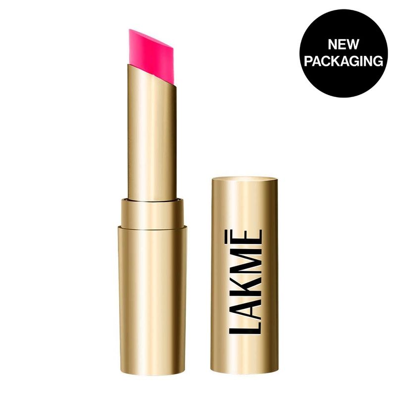 Lakme Unreal 3D Slim Bullet Lipstick, For Glamorous Lips With Added Dimension, Matte, Pink Passion