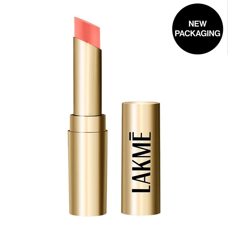 Lakme Unreal 3D Slim Bullet Lipstick, For Glamorous Lips With Added Dimension, Matte, Nude Trip