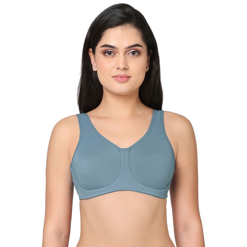 Wacoal Sport Padded Wired Full Coverage Sports Bra Blue (34C)
