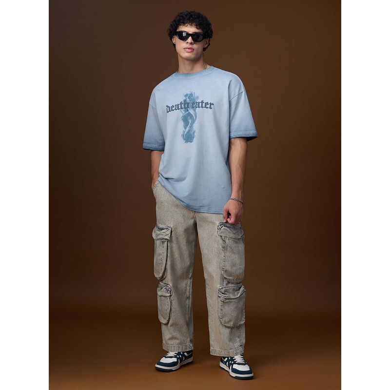 The Souled Store Official Harry Potter: Death Eater Oversized T-Shirts (XL)