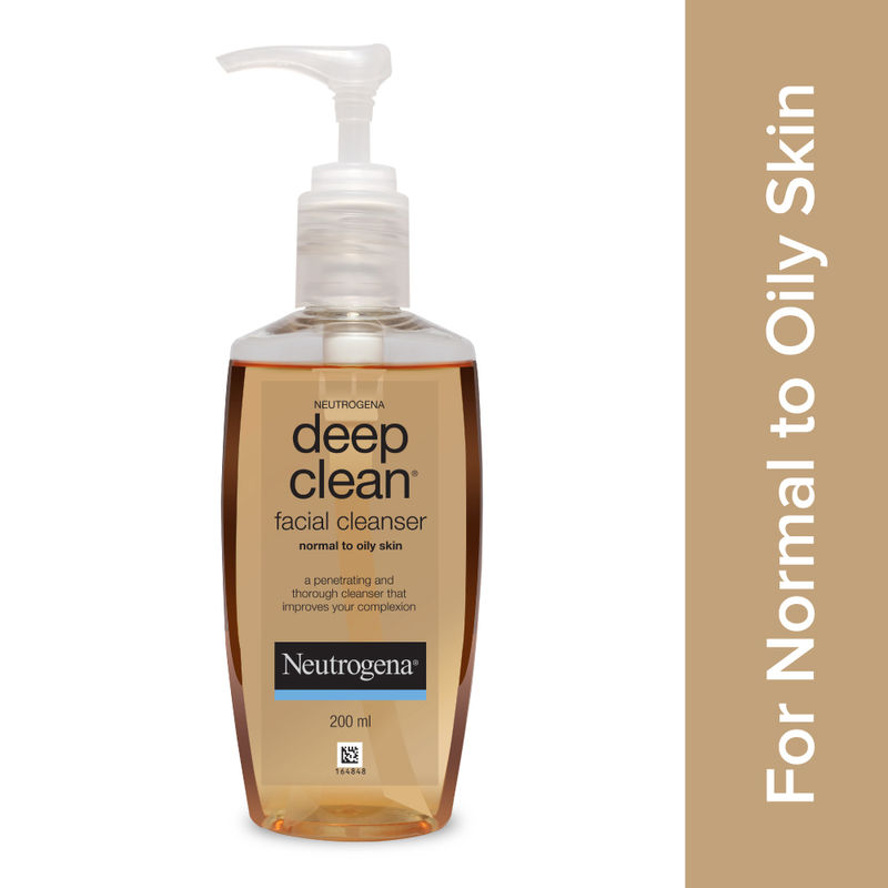 Neutrogena Deep Clean Facial Cleanser Face Wash - Removes Dead Surface Cells For Healthier Skin