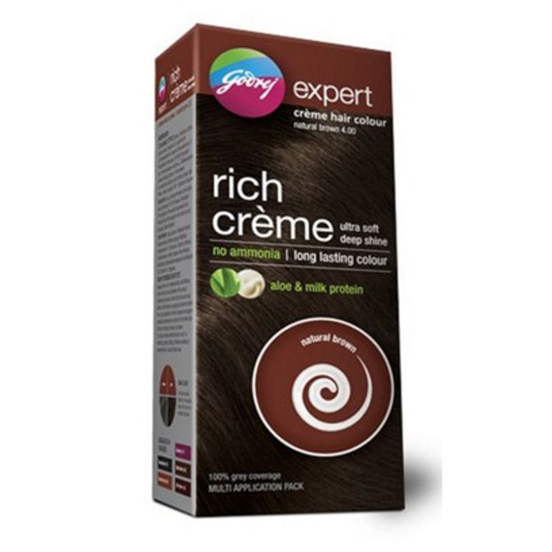 Godrej Expert Rich Creme Hair Colour Natural Brown Multi Application Pack