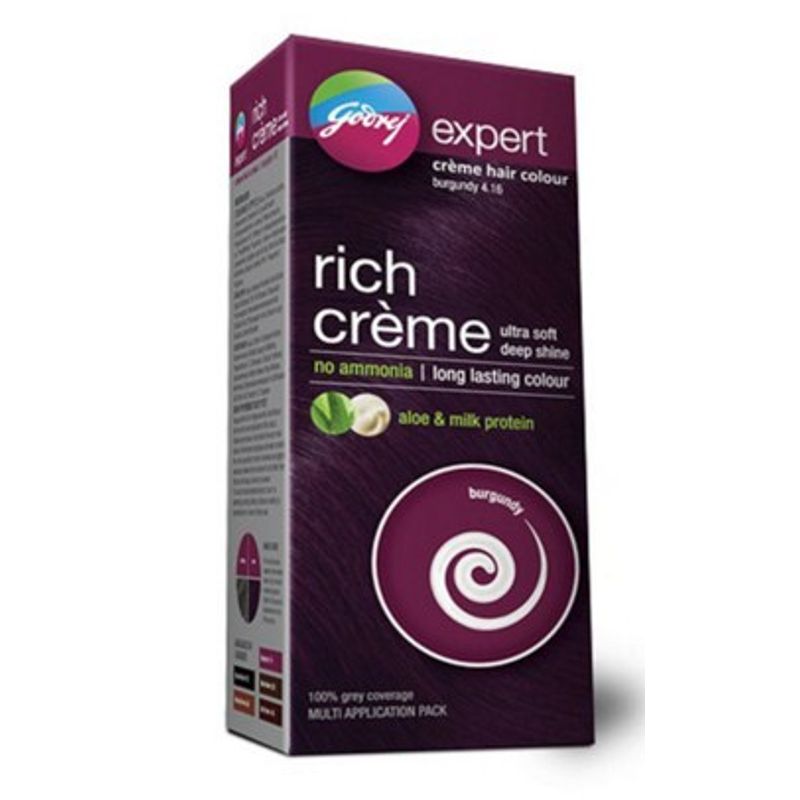 Godrej Expert Rich Creme Hair Colour Burgundy Multi Application Pack