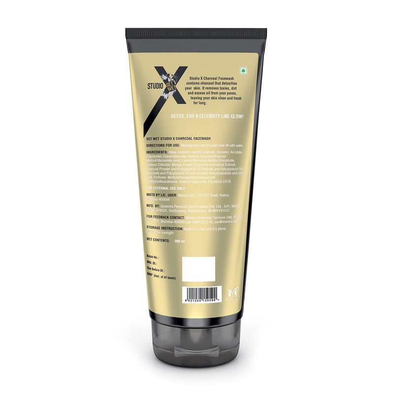 Set Wet Studio X Charcoal Face Wash For Men At Nykaaman Com