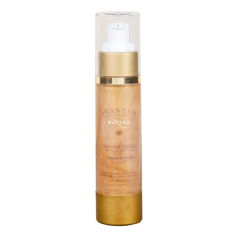Mantra Herbal Gold And Saffron Glowing Face Gel With 24 Carat Gold