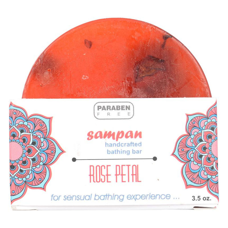 Sampan Handcrafted Rose Petal Bathing Bar