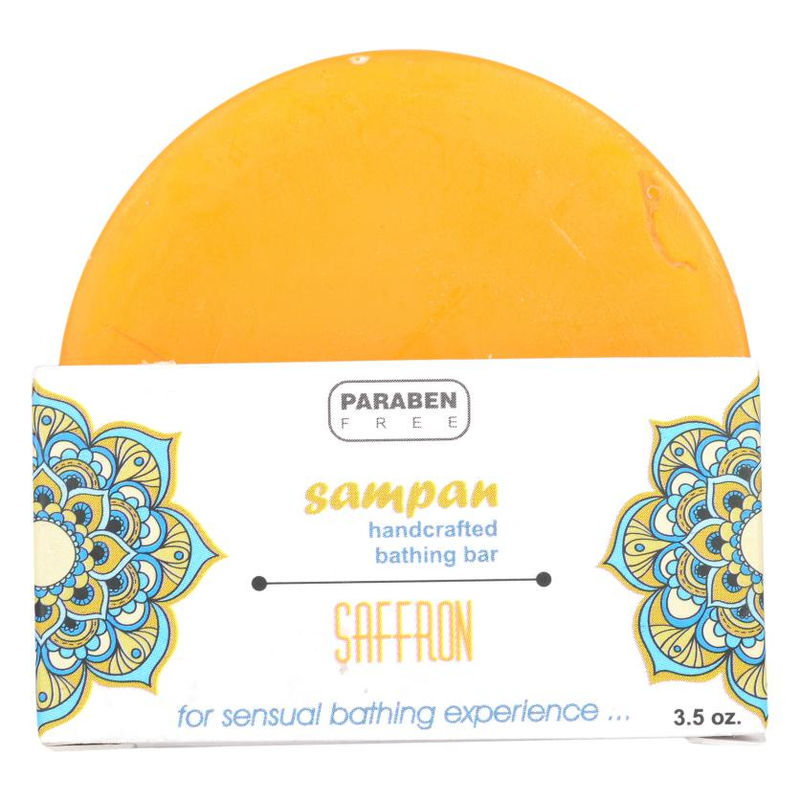 Sampan Handcrafted Saffron Sampan Bathing Bar - 100gm
