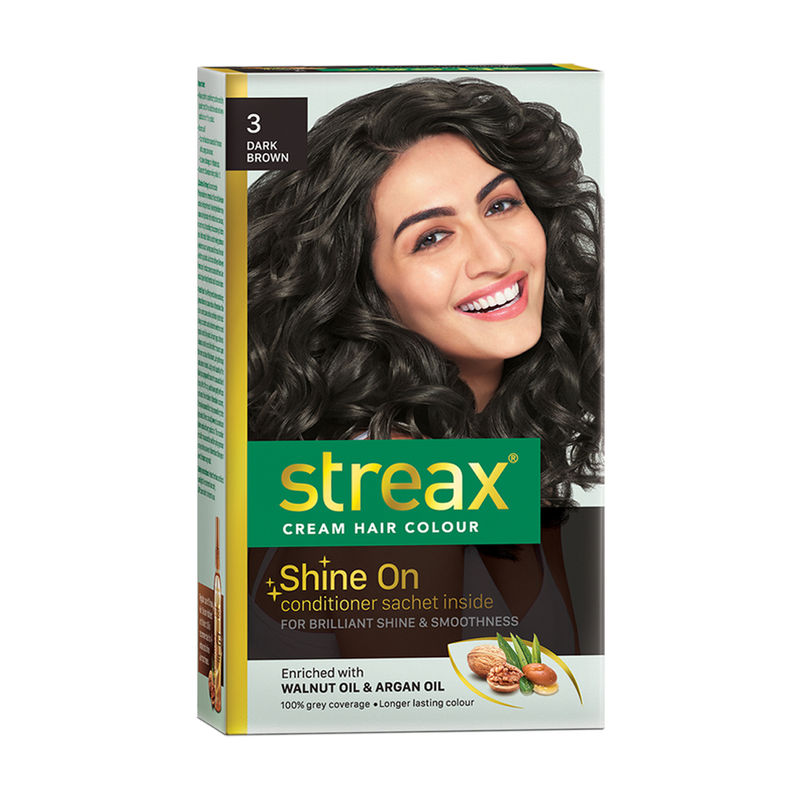 Streax Cream Hair Colour - Dark Brown 3