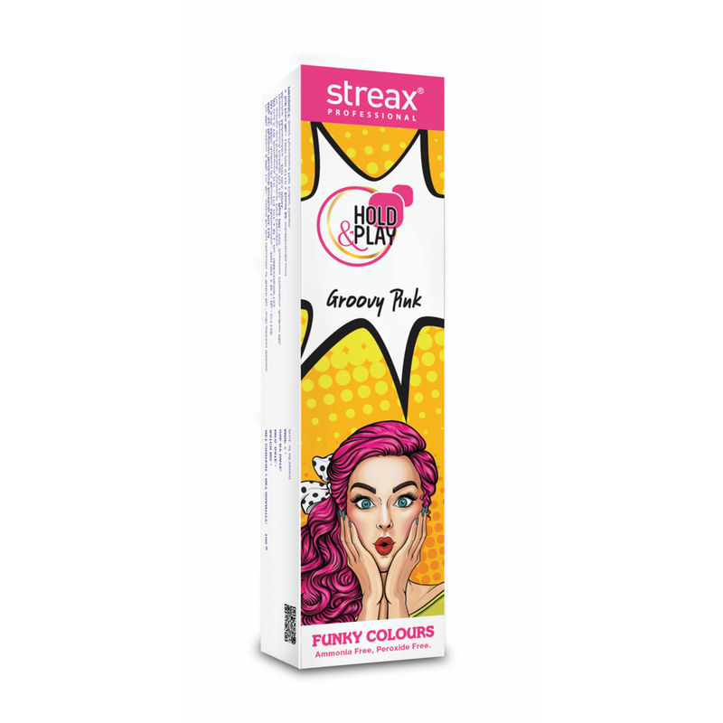 Streax Professional Hold & Play Funky Colours - Groovy Pink: Buy Streax  Professional Hold & Play Funky Colours - Groovy Pink Online at Best Price  in India | Nykaa