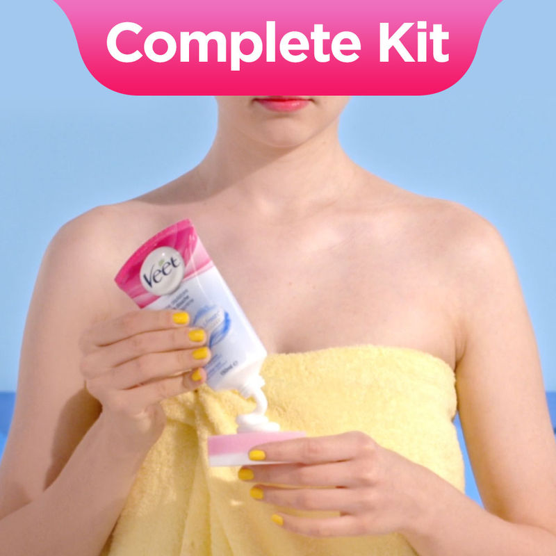 Veet In Shower Hair Removal Cream Sensitive Skin At Nykaa Com