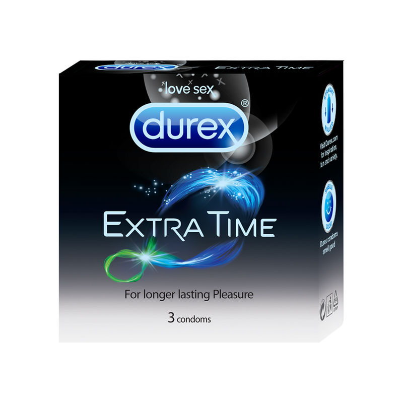 Durex Extra Time Condoms For Men - 3 Units