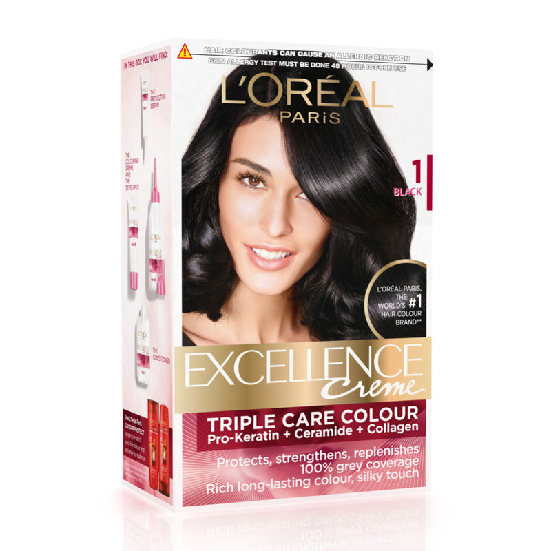 Loreal Paris Excellence Creme Hair Color 1 Black