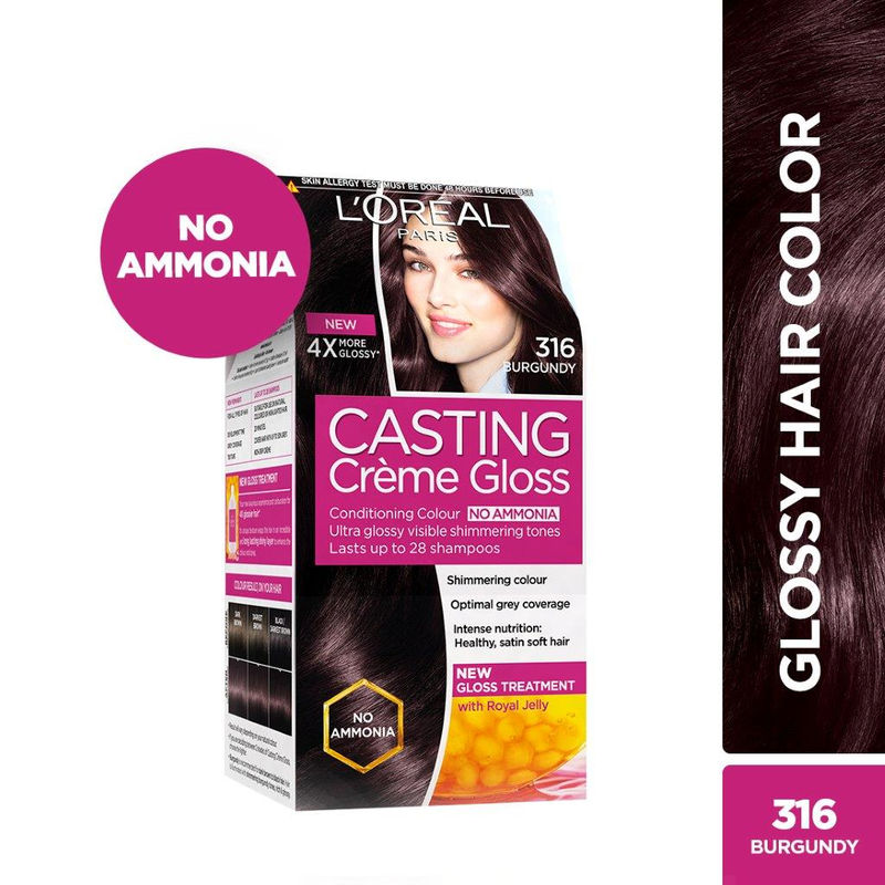 L Oreal Paris Casting Creme Gloss Hair Color 316 Burgundy Save Rs 80