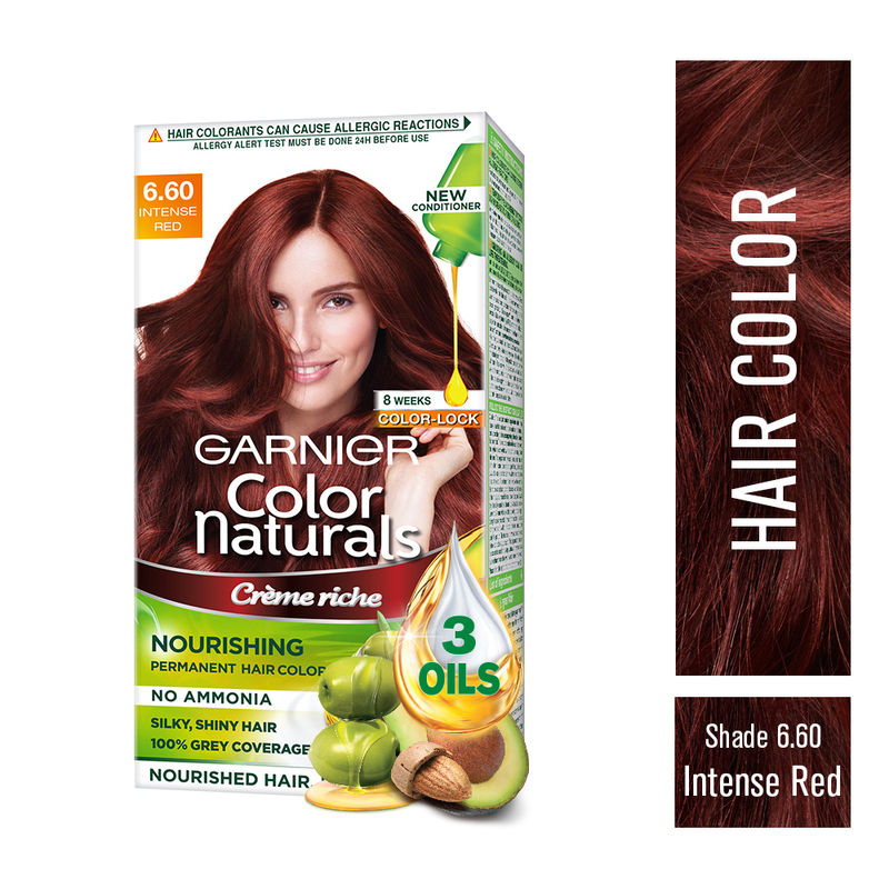 Garnier Color Naturals Creme Hair Color - 6.60 Intense Red ...