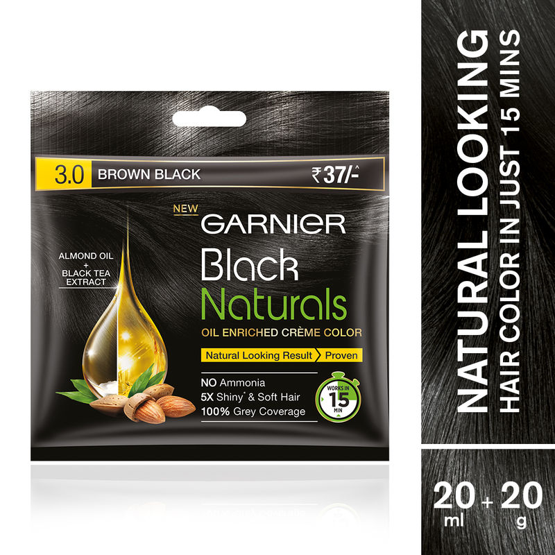 Garnier Black Naturals Oil Enriched Cream Hair Colour Review