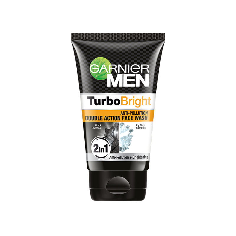 Garnier Men TurboBright Anti Pollution Double Action Face Wash