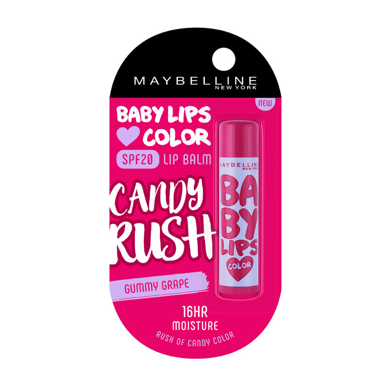 Maybelline New York Baby Lips Color Candy Rush Lip Balm - Gummy Grape