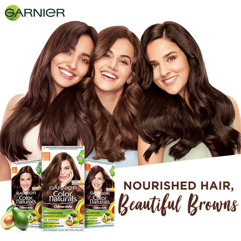 Garnier Color Naturals Creme Hair Color 5 32 Caramel Brown At