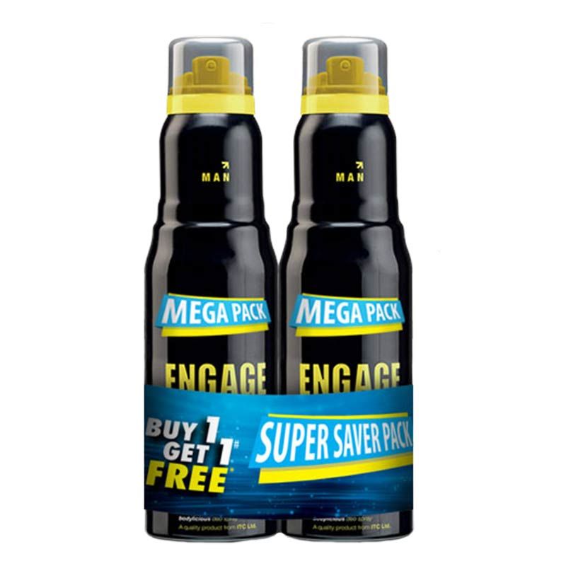 Engage Urge Bodylicious Deo Spray - 220ml Each (Buy 1 Get 1 Free)