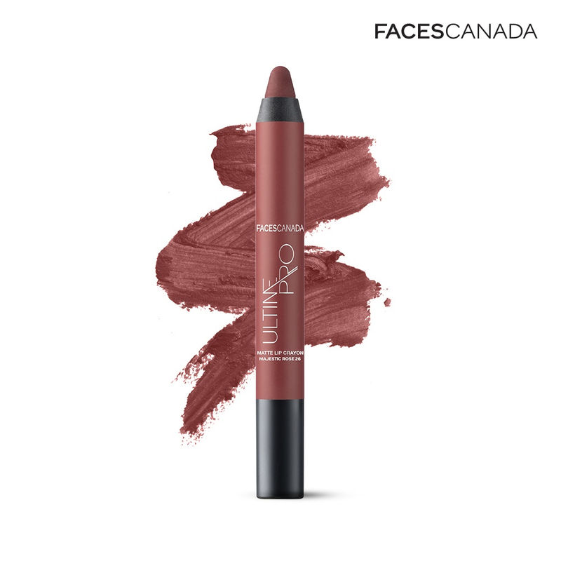 Faces Canada Ultime Pro Matte Lip Crayon With Free Sharpener - Majestic Rose 26