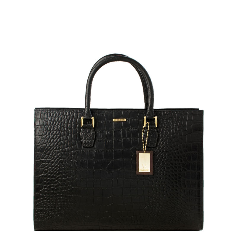Hidesign kester black leather handbag clearance