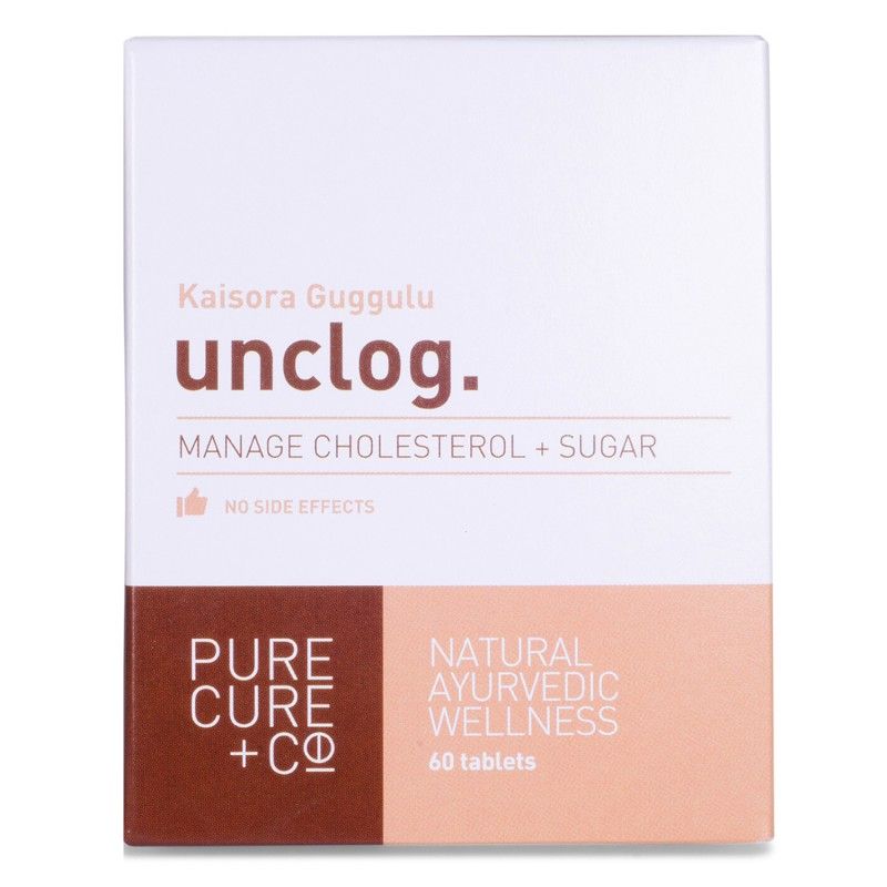 Pure Cure + Co. Unclog Manage Cholesterol + Sugar 60 s