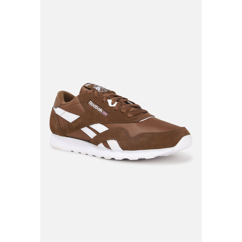 Reebok Mens Classic Nylon Running Shoes Brown (UK 9)