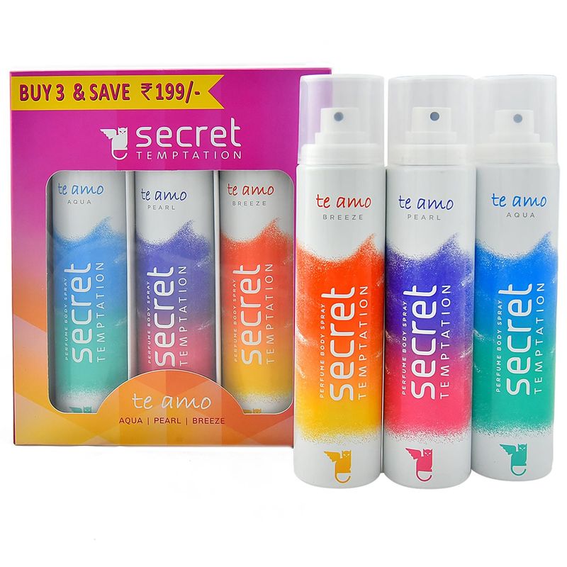 Buy Secret Temptation Perfume Body Spray - Te Amo Breeze 120 ml Online at  Discounted Price